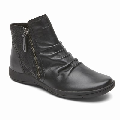 Rockport Tessie Panel Stiefel Damen Schwarz ZXG-638791
